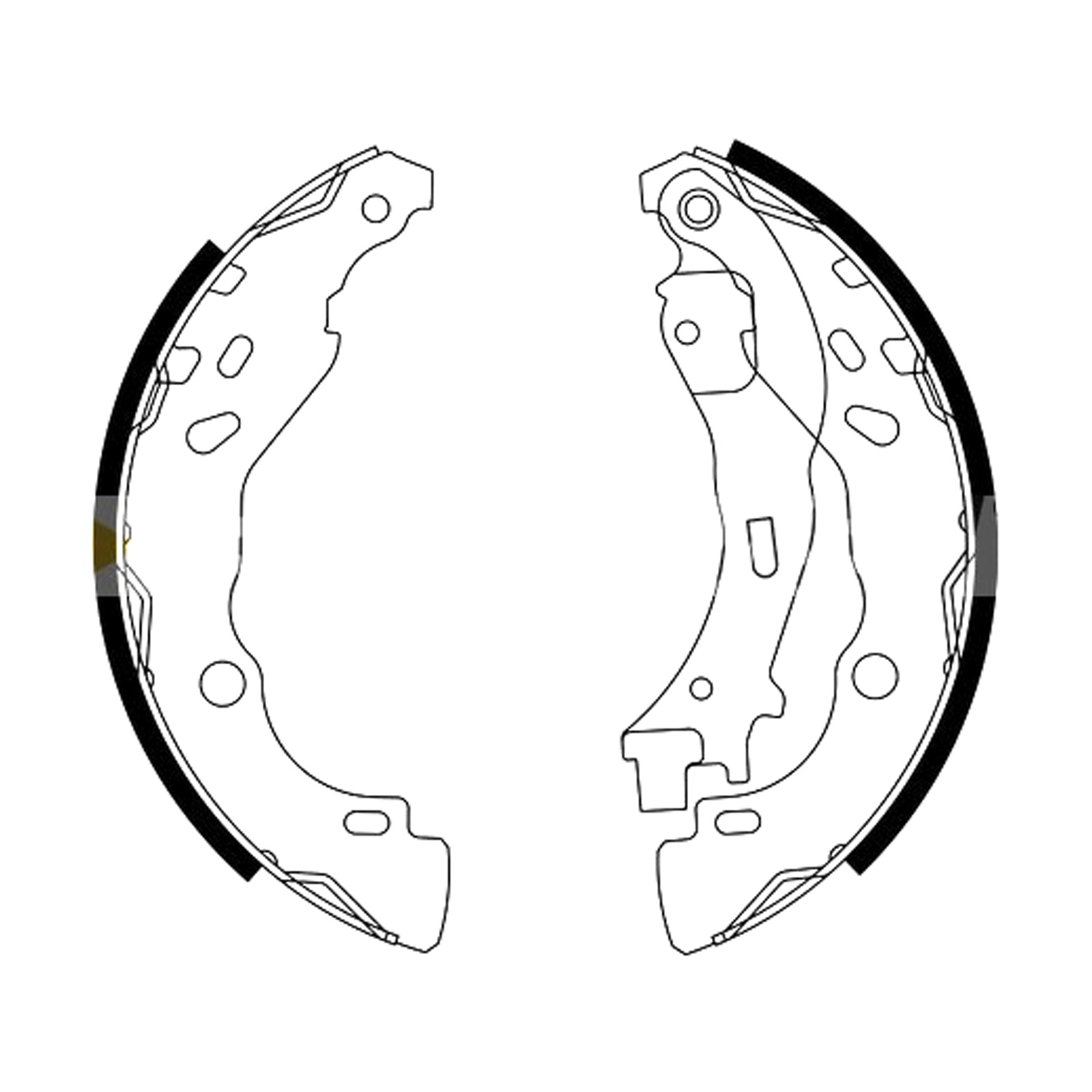 0291 Kit Ganasce Freno Assale Posteriore per Citroen, Lancia, Peugeot - (BREMSI) - immagine 1