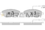 Freni kit pastiglie anteriori Fiat Stilo 1.9 MTJ JTD - BP2944