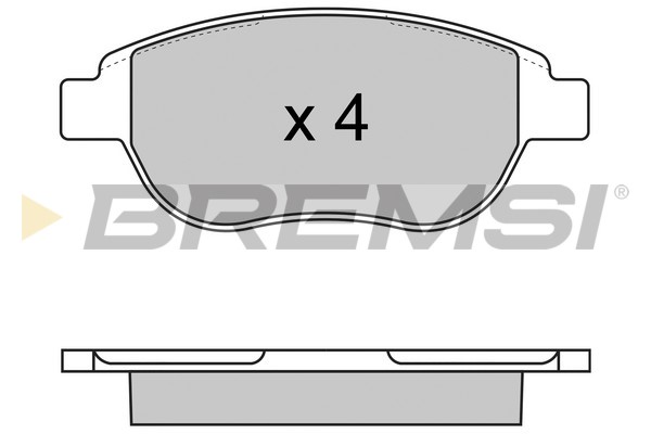 2982 Kit Pastiglie Freni, Freni a disco Assale anteriore per Peugeot, Citroen - (BREMSI) - immagine 1