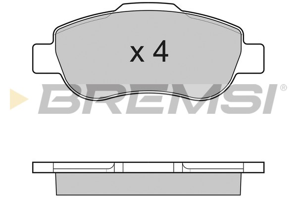 3178 Freni kit pastiglie anteriori Fiat Panda 1.3 MTJ - BP3178 - immagine 1