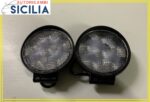 Coppia faretti universali 18 watt ( 6 led ) (diametro 11,5 cm)