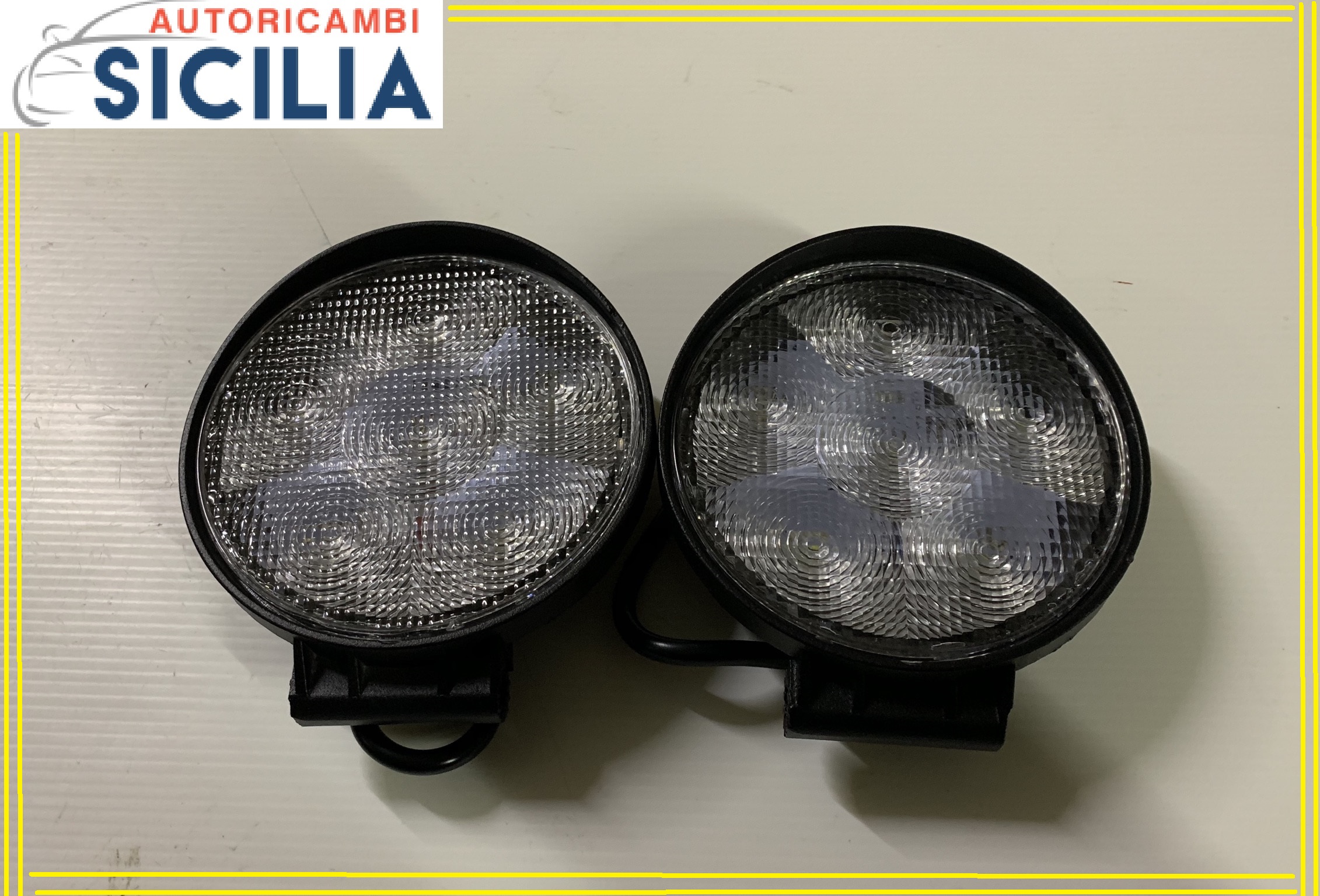 39221 Coppia faretti universali 18 watt ( 6 led ) (diametro 11,5 cm) - immagine 1