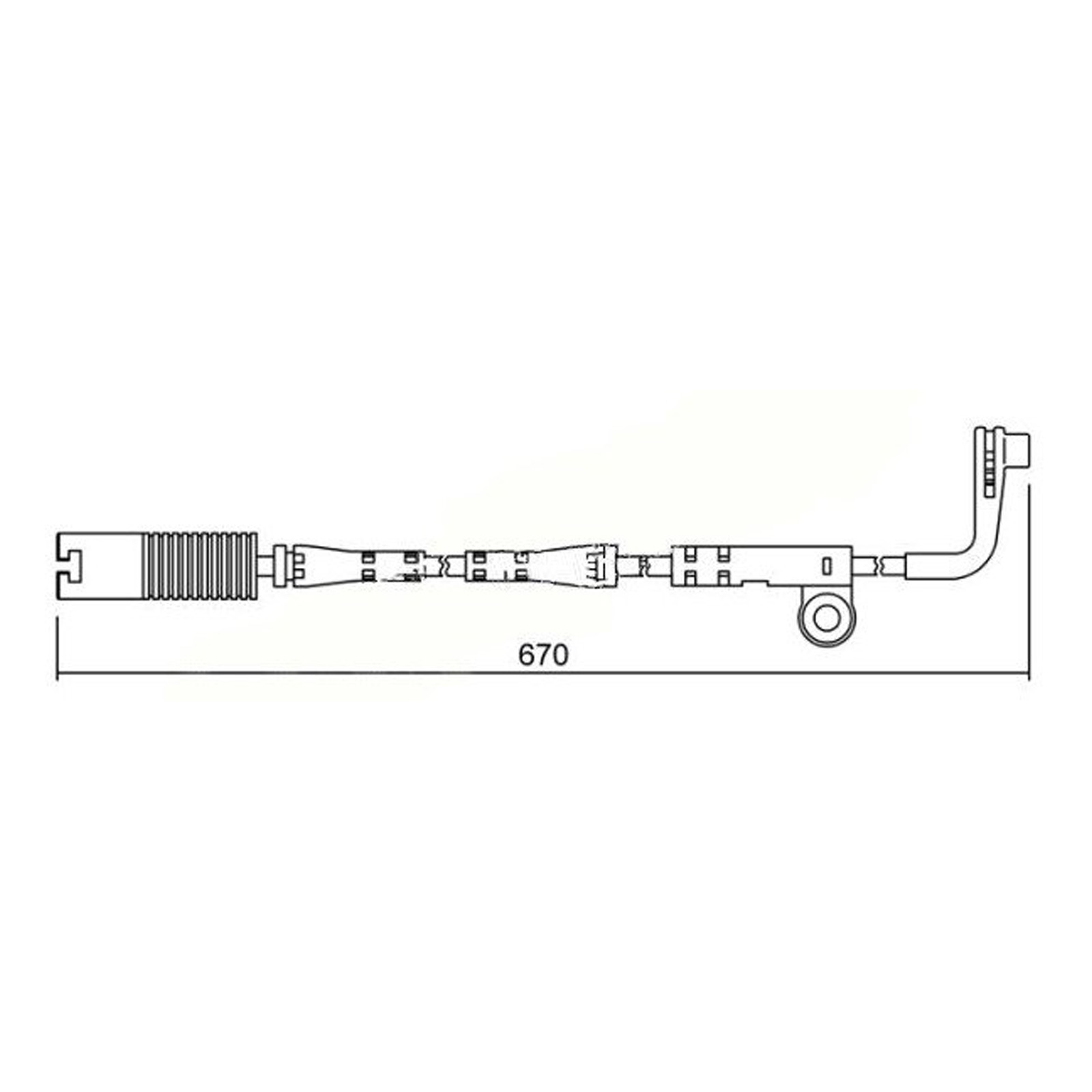 602 Contatto segnalazione, Usura past. freno/mat. d'attrito - Spia Freno per BMW Serie 5/6 - (BREMSI) - immagine 1