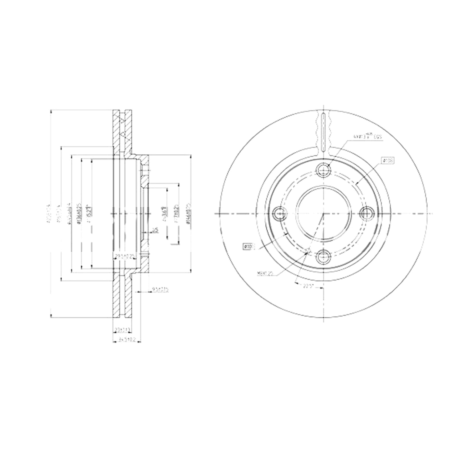 740 Coppia dischi freno Assale anteriore per Ford Fiesta VI - (BREMSI) - immagine 1