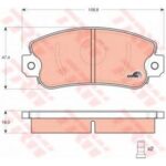 Freni kit pastiglie anteriori Fiat Panda (141A) - Regata (138) - Ritmo I - II (138A) - Uno (146A/E) - 131 - 147 / Lancia Y10 (156) (1985>1995) / Seat   -  BP2203 - immagine 2