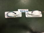 Coppia Fanalini anteriori (dx + sx) su paraurti BIANCO/ARANCIONE per SUZUKI SJ410 SJ413 SAMURAI SANTANA - NUOVO - immagine 2