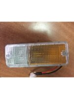 Coppia Fanalini anteriori (dx + sx) su paraurti BIANCO/ARANCIO per SUZUKI SJ410 SJ413 SAMURAI SANTANA - NUOVO - immagine 2