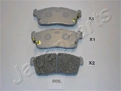 pa-809af Pastiglie freni anteriori daihatsu copen-cuore(vii-viii)-sirion-trevis/suzuki alto-carry furgonato-ignis pa-809af japanparts - immagine 1