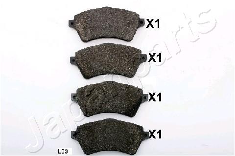 pa-l03af Pastiglie freni anteriori land rover freelander-land rover range rover iii pa-l03af japanparts - immagine 1