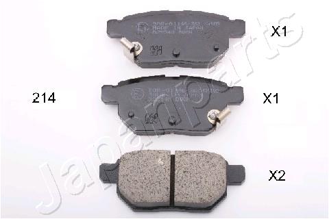 pp-214af Pastiglie Freno - Japanparts PP-214AF - immagine 1