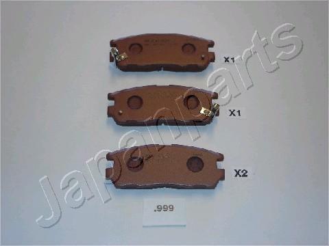 pp-999af Pastiglie freni posteriori great wall hover cuv 2.4-great wall hover fuoristrada chiuso(2.4-2.4 4 ruote-2.4 trazione integrale-2.8 d-2.8 d 4 ruote motrici-)-great wall hover h3 fuoristrada chiuso(2.0-2.0 4x4-2.4.2.4 4 ruote motrici-2.5 tci-2.5 tci 4 - immagine 1