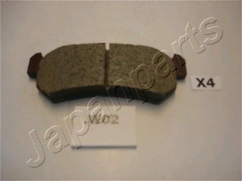 pp-w02af Pastiglie freni posteriori chevrolet lacetti(j200)-nubira stattion wagon-nubira tre volumi/daewoo lacetti 2 volumi coda spiovente(klan)-nubira wagon(klan) pp-w02af japanparts - immagine 1