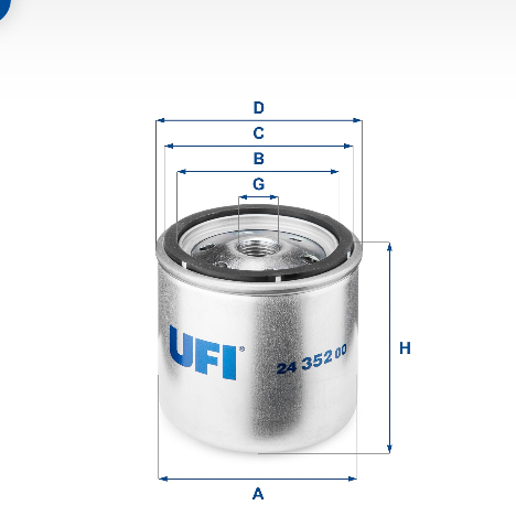 2435200 Filtro Carburante Ruggerini - immagine 1