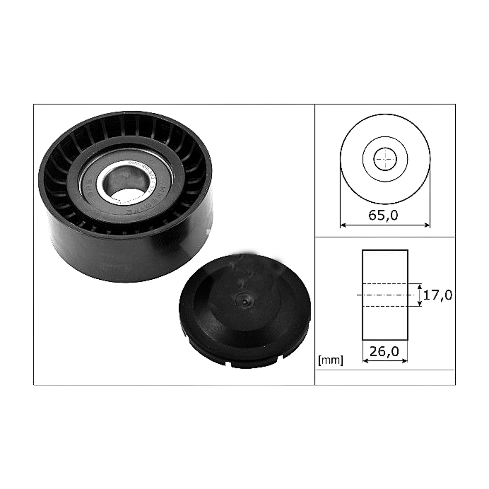 4005108560278 Galoppino/Guidacinghia, Cinghia Poly-V - INA 532 0557 10 - immagine 1