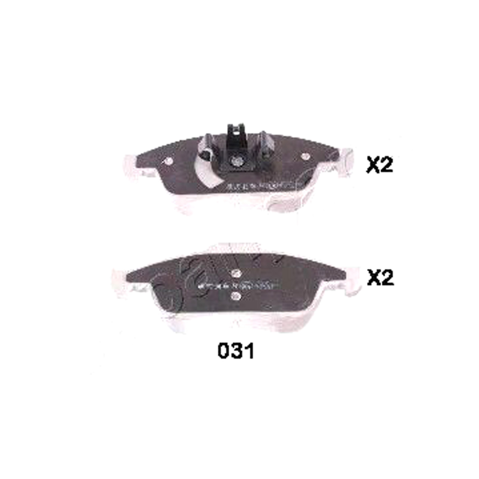 845520162428530 Kit pastiglie freno, Freno a disco - Japanparts PA-031AF - immagine 1