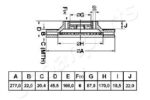 Disco Freno - Japanparts DI-H02 - immagine 4