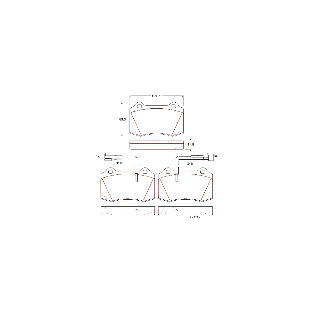 GDB 1392 Pasticche Freni Alfa Romeo Spider / Fiat Coupe 2.0 - immagine 1