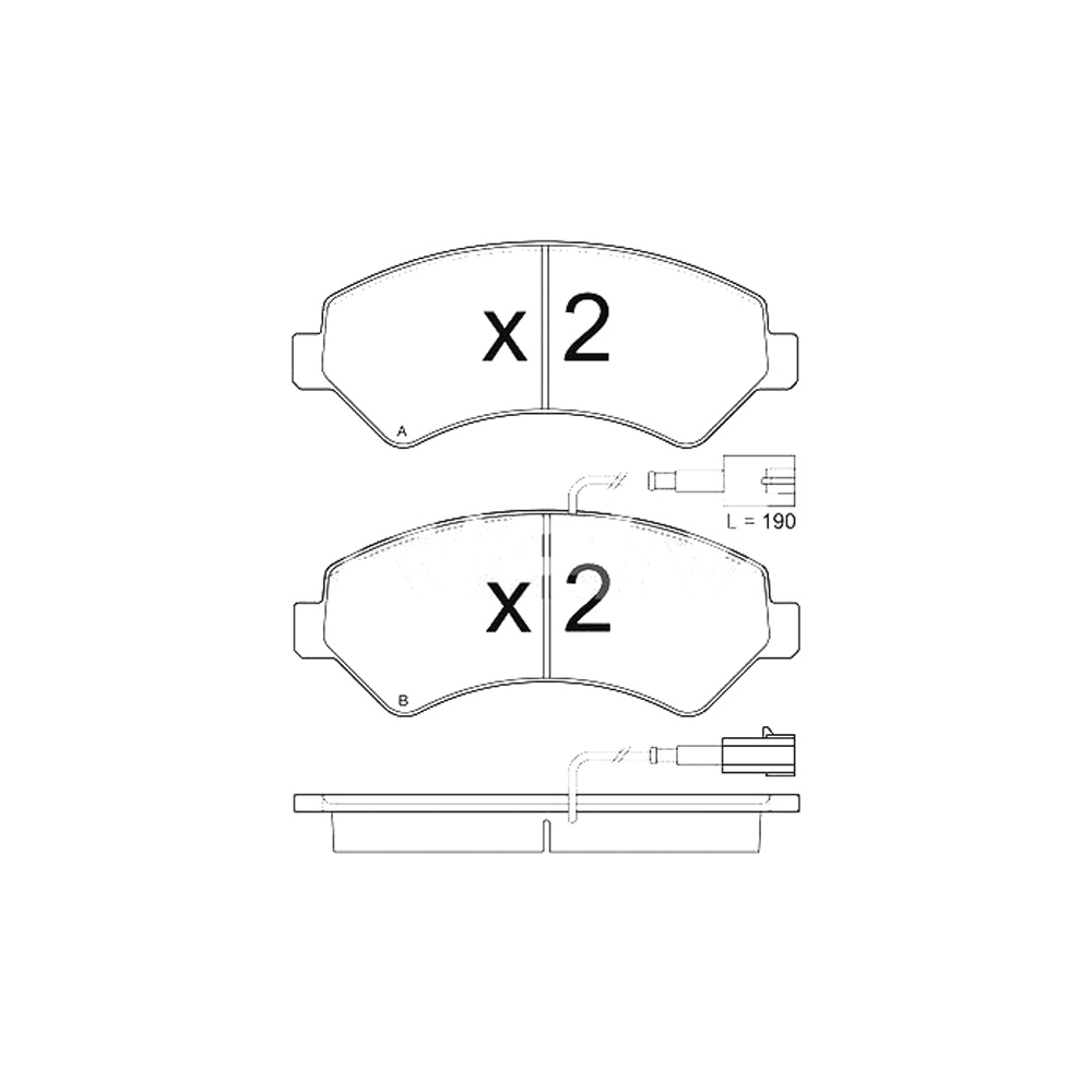 bp3323 Pastiglie Freno - Citroen Jumper Autobus / Fiat ducato / Peugeot - immagine 1