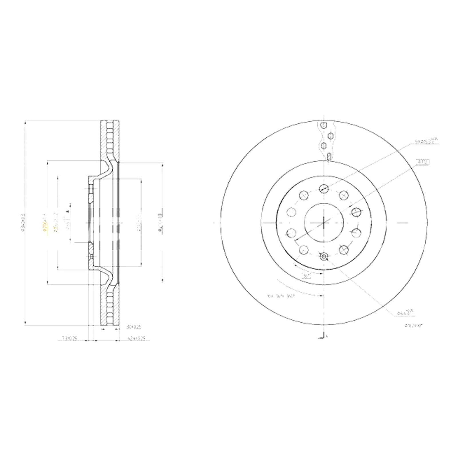 845520633995464 Discofreno - Bremsi DBC000V - immagine 1