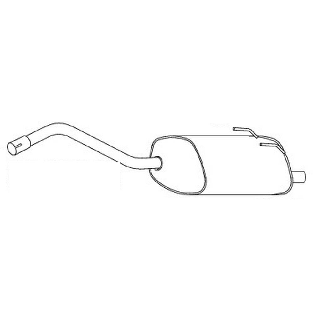 a0160060-1 Silenziatore Marmitta 1.2i Panda 169 - immagine 1