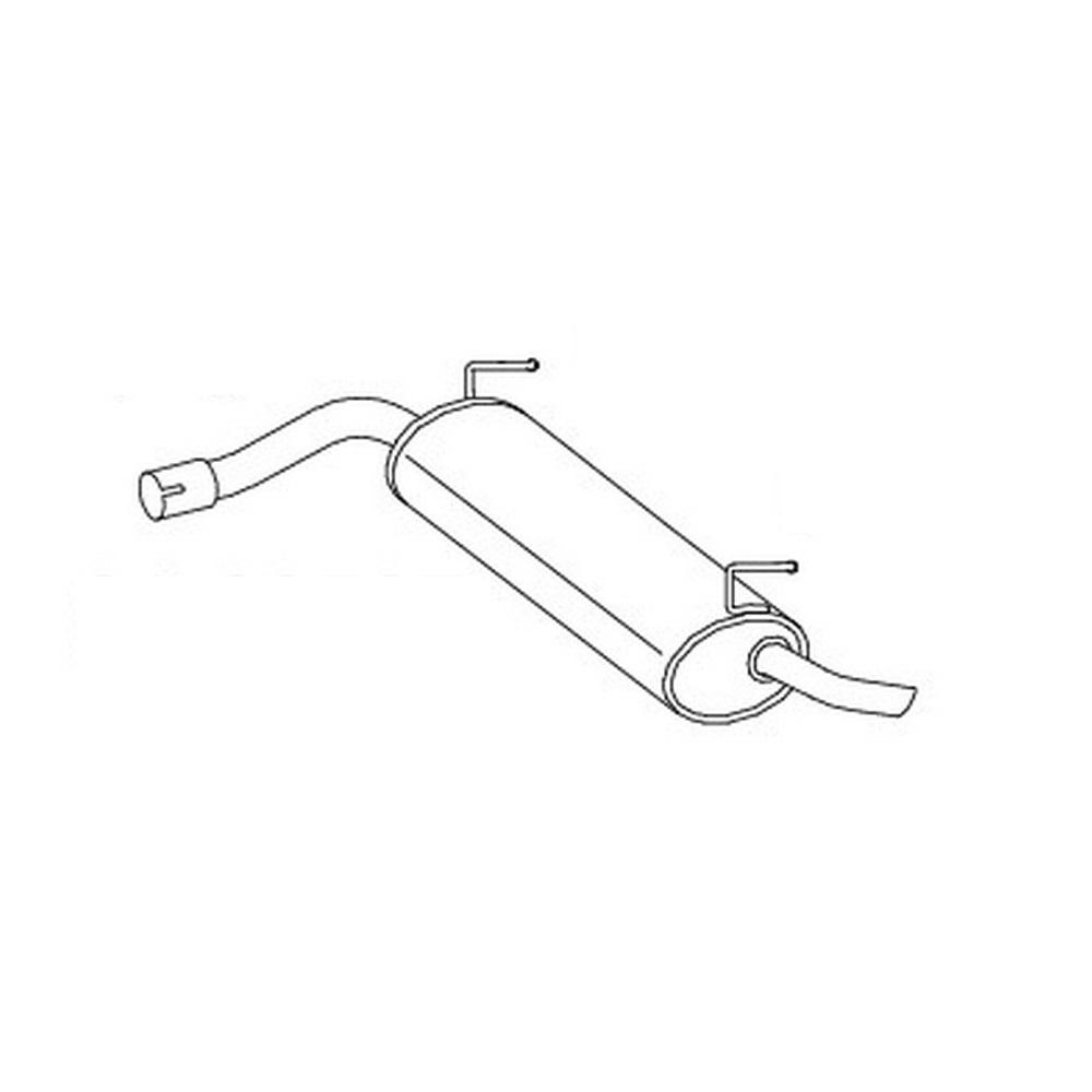 a0160507 Silenziatore Marmitta 1.2i 4x4 Panda 169 - immagine 1