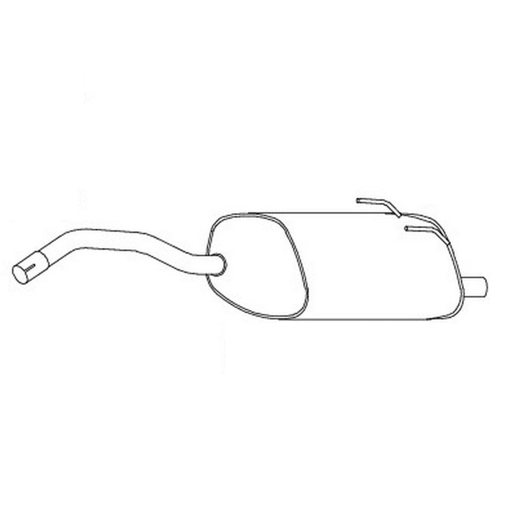 a0160547 Silenziatore Marmitta 1.3 MJTD TD DPF Panda 169 - immagine 1