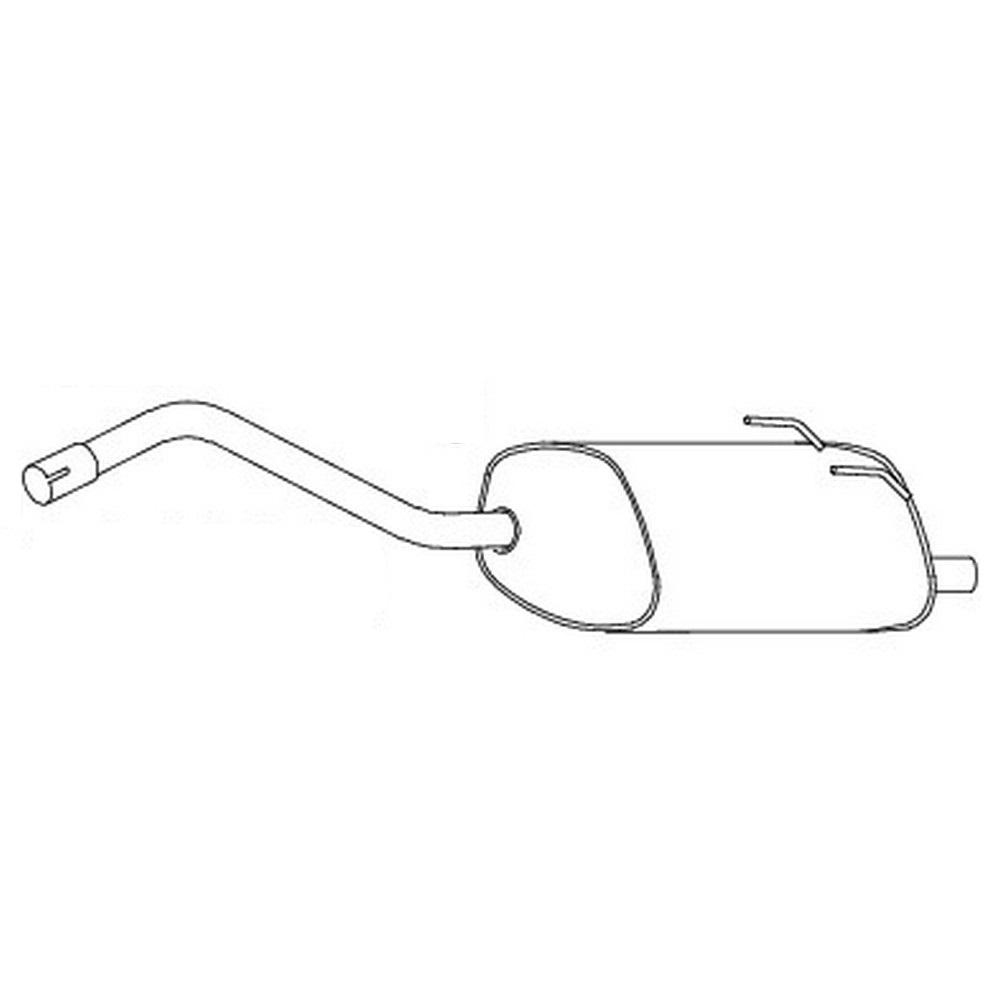 a0160809 Silenziatore Marmitta 1.4 16V Panda 169 - immagine 1