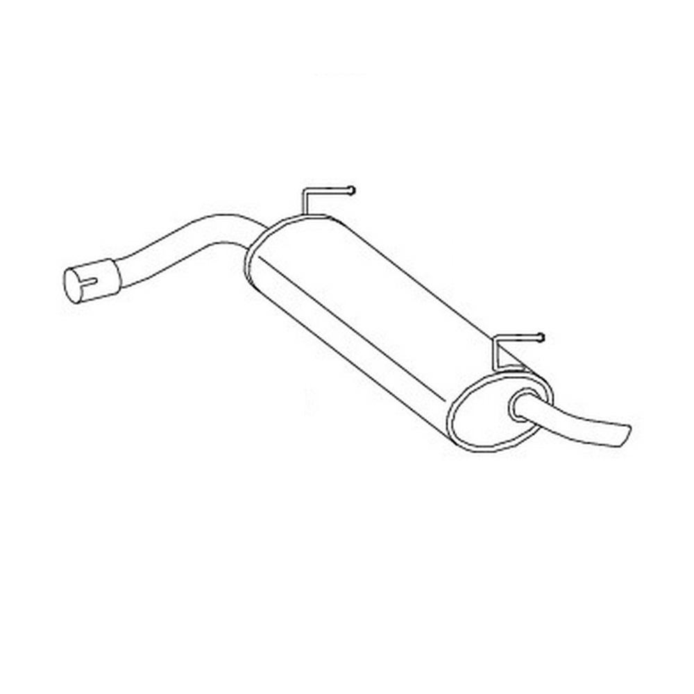 a0160978 Silenziatore Marmitta 1.2i 4x4 Panda 169 - immagine 1
