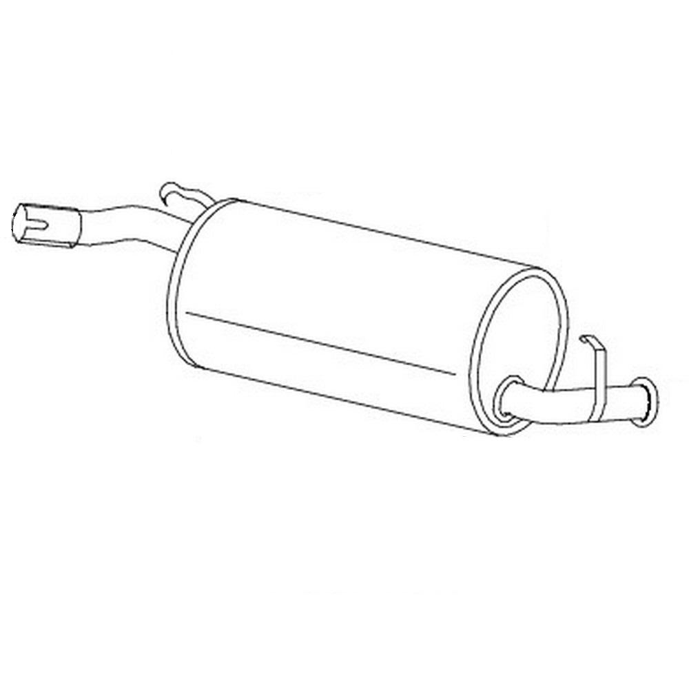 a0160990 Silenziatore Marmitta 1.1ie Selecta Panda 141 - immagine 1