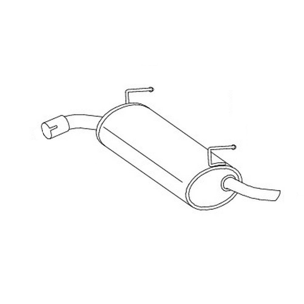 a0162290 Silenziatore Marmitta Panda 4x4 1.3 MJTD Panda 169 - immagine 1
