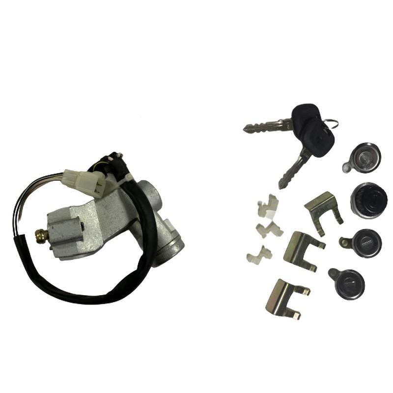 blocchetto-giapp-nottolini-sj Kit Blocchetto Accensione Avviamento Mod. Giapponese + Kit Nottolini (Cilindretti) Porte Stessa Chiave Per Suzuki Sj Samurai Santana - immagine 1
