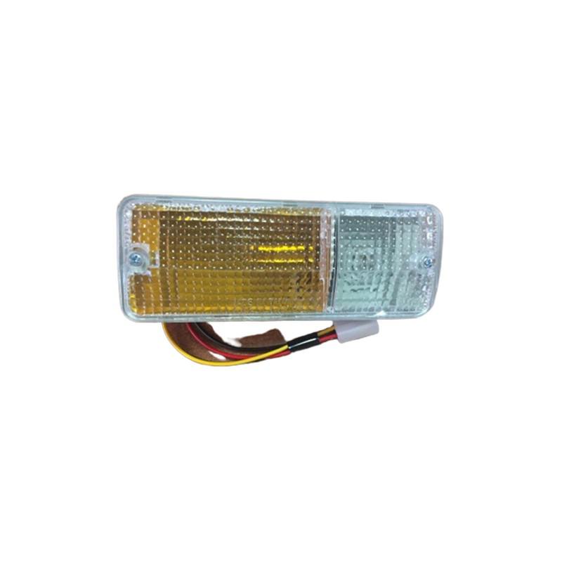 image_5a364e19bdf86_fanalino-dx Coppia Fanalini Anteriori (Dx + Sx) Su Paraurti Bianco/Arancione Chiaro Per Suzuki Sj410 Sj413 Samurai Santana - immagine 1