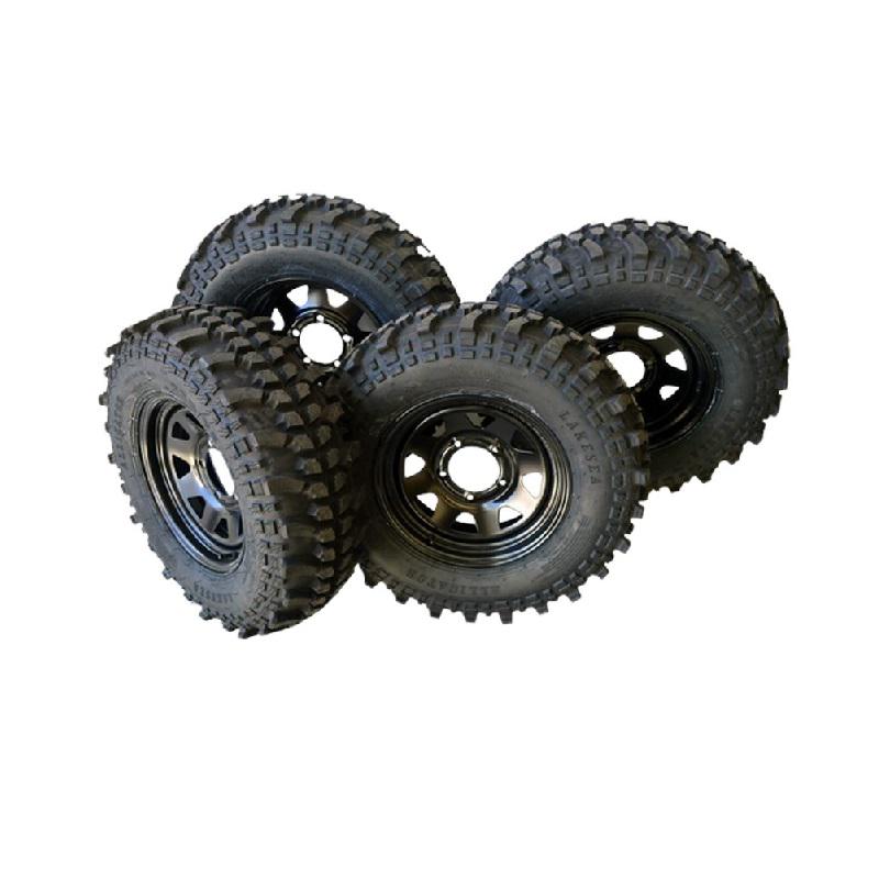 sw Kit 4 Pneumatici "Traction Extreme" + 4 Cerchioni per Suzuki SJ Samurai Santana - immagine 1